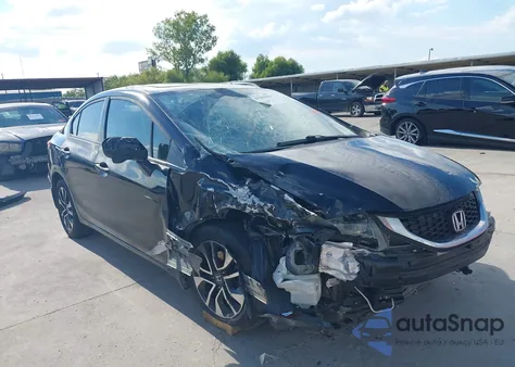 2015 Honda Civic Ex из США, поврежденный, VIN 19XFB2F82FE080477